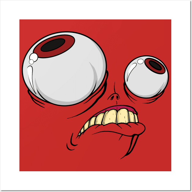 Repressed Rage Face Wall Art by JCoulterArtist